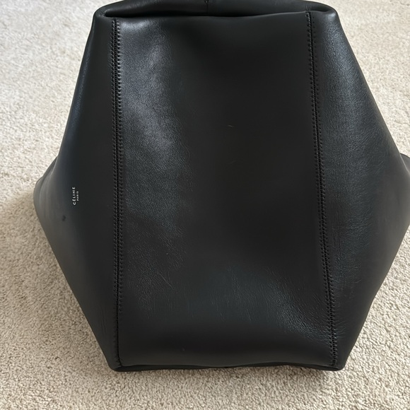 Celine black leather and suede reversible tote - Picture 14 of 16